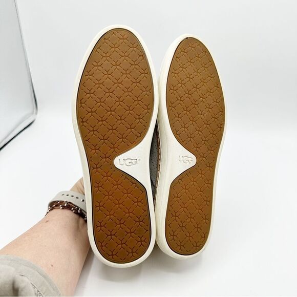 Ugg Adley Perforated Suede Slip On Low-Top Sneaker Gray Sz 7 - Picture 14 of 15
